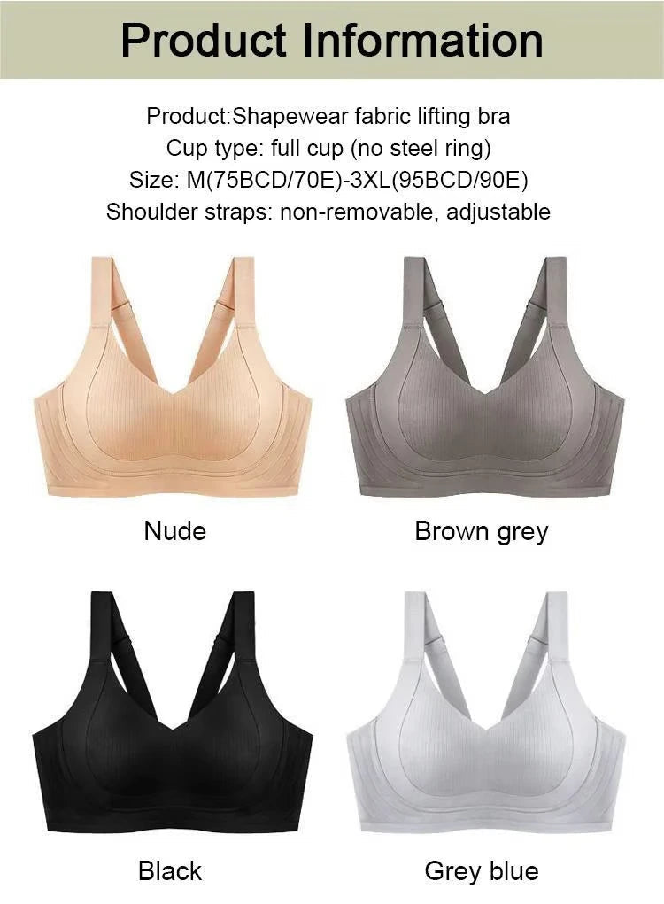🔥Summer Sale🏆Wire-Free Non-Marking Skin-Friendly Push-Up Bra 🔥(Pack of 3)