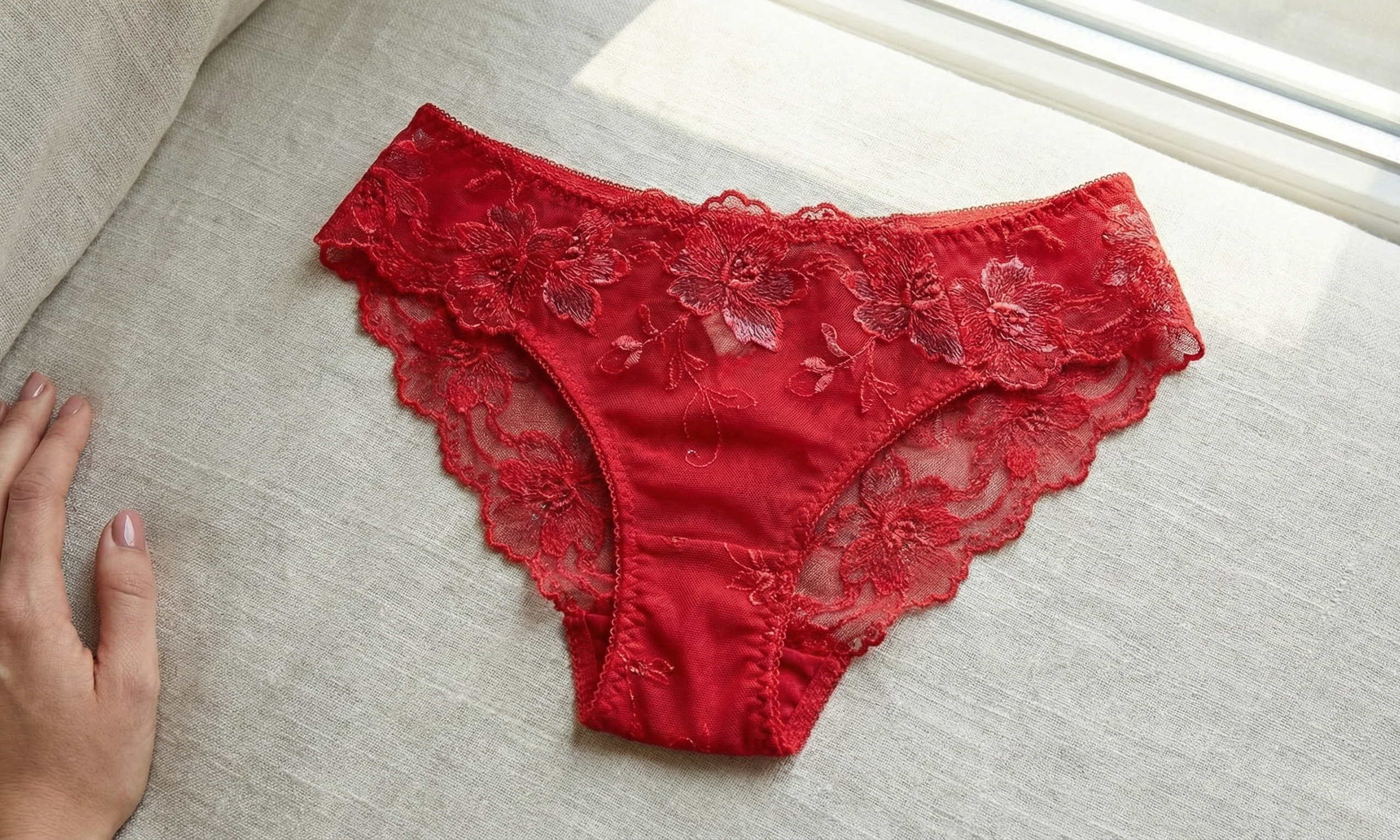 🌸Antibacterial cotton panties with lace embroidery 🌸 | Pack of 4