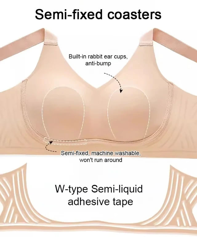 🔥Winter Sale🏆Wire-Free Non-Marking Skin-Friendly Push-Up Bra 🔥(Pack of 3)