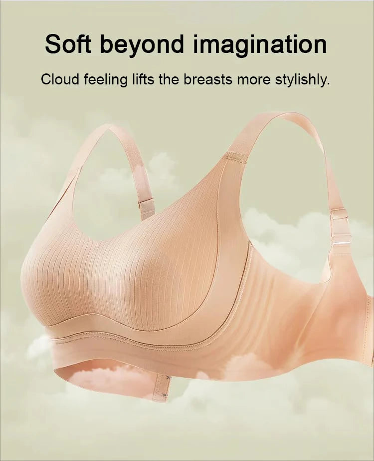 🔥Summer Sale🏆Wire-Free Non-Marking Skin-Friendly Push-Up Bra 🔥(Pack of 3)