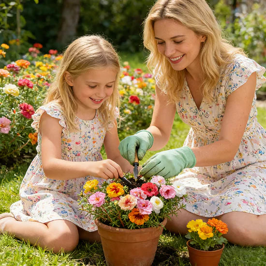 💫🌸BUY 1 GET 1 FREE | Moss Rose🌿Perennial Flower Seeds With Plant Growth Supplement
