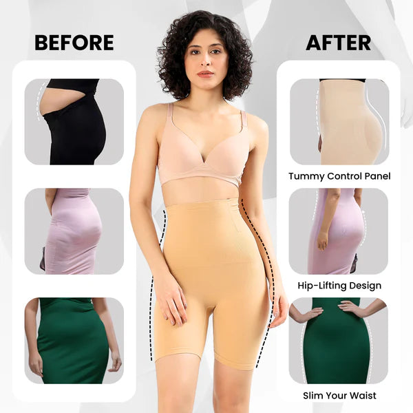 4-in-1 Tummy Tucker - Quick Slim Shaper for Tummy, Thighs, Hips, Back [COOL & BREATHABLE]