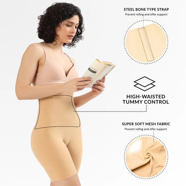 4-in-1 Tummy Tucker - Quick Slim Shaper for Tummy, Thighs, Hips, Back [COOL & BREATHABLE]