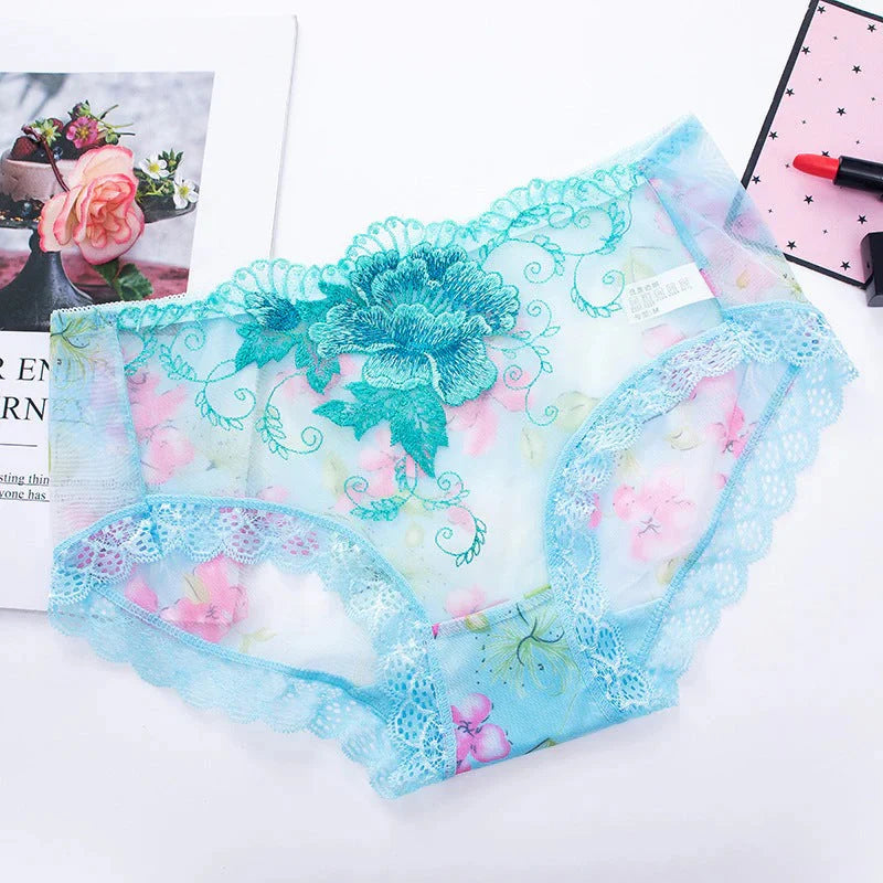 🌸Antibacterial cotton panties with lace embroidery 🌸 | Pack of 4