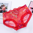 🌸Antibacterial cotton panties with lace embroidery 🌸 | Pack of 4