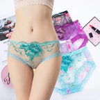 🌸Antibacterial cotton panties with lace embroidery 🌸 | Pack of 4