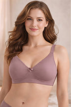 Pack of 4 - Cotton Blend Skin Friendly Seamless Non Wired Pushup Bra 💝