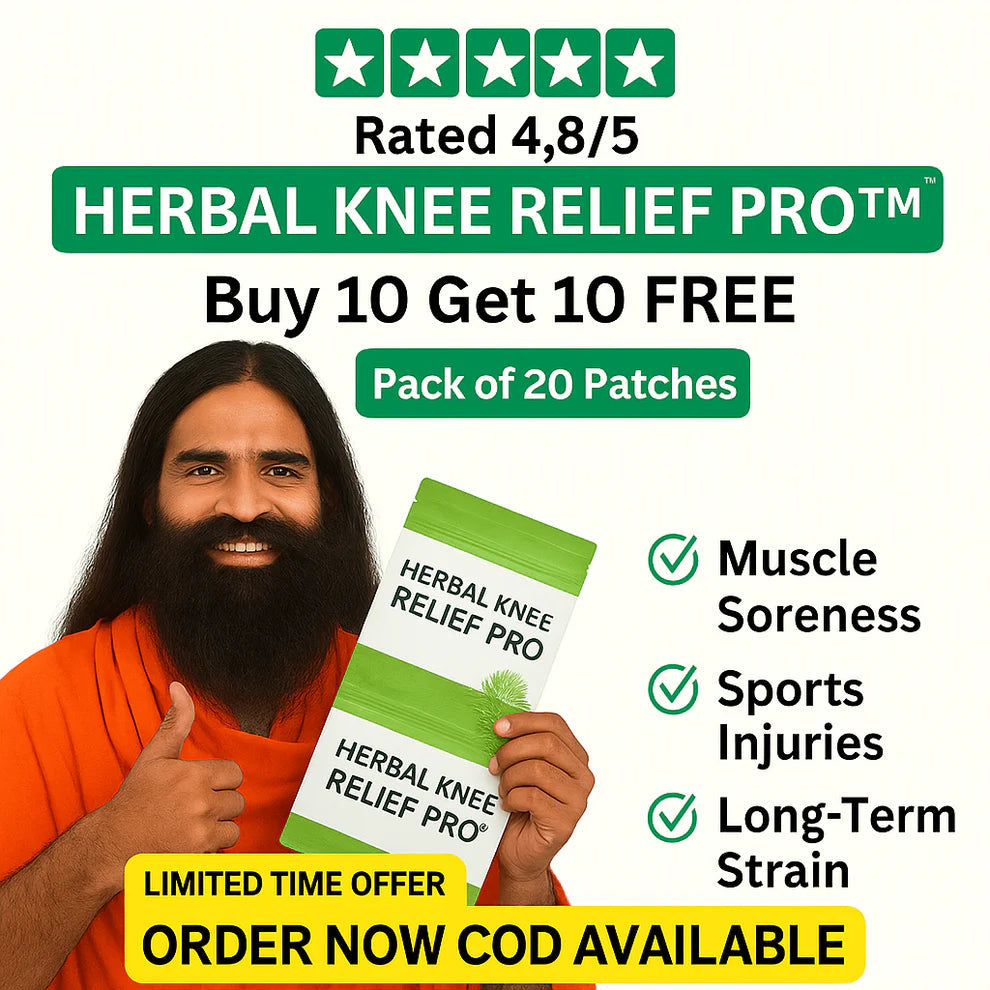 HerbaFlex™ 🌿 Natural Knee Relief Patches ( Buy 10 Get 10 Free ✨)