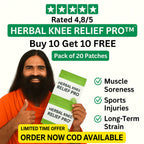 HerbaFlex™ 🌿 Natural Knee Relief Patches ( Buy 10 Get 10 Free ✨)