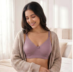 Pack of 4 - Cotton Blend Skin Friendly Seamless Non Wired Pushup Bra 💝