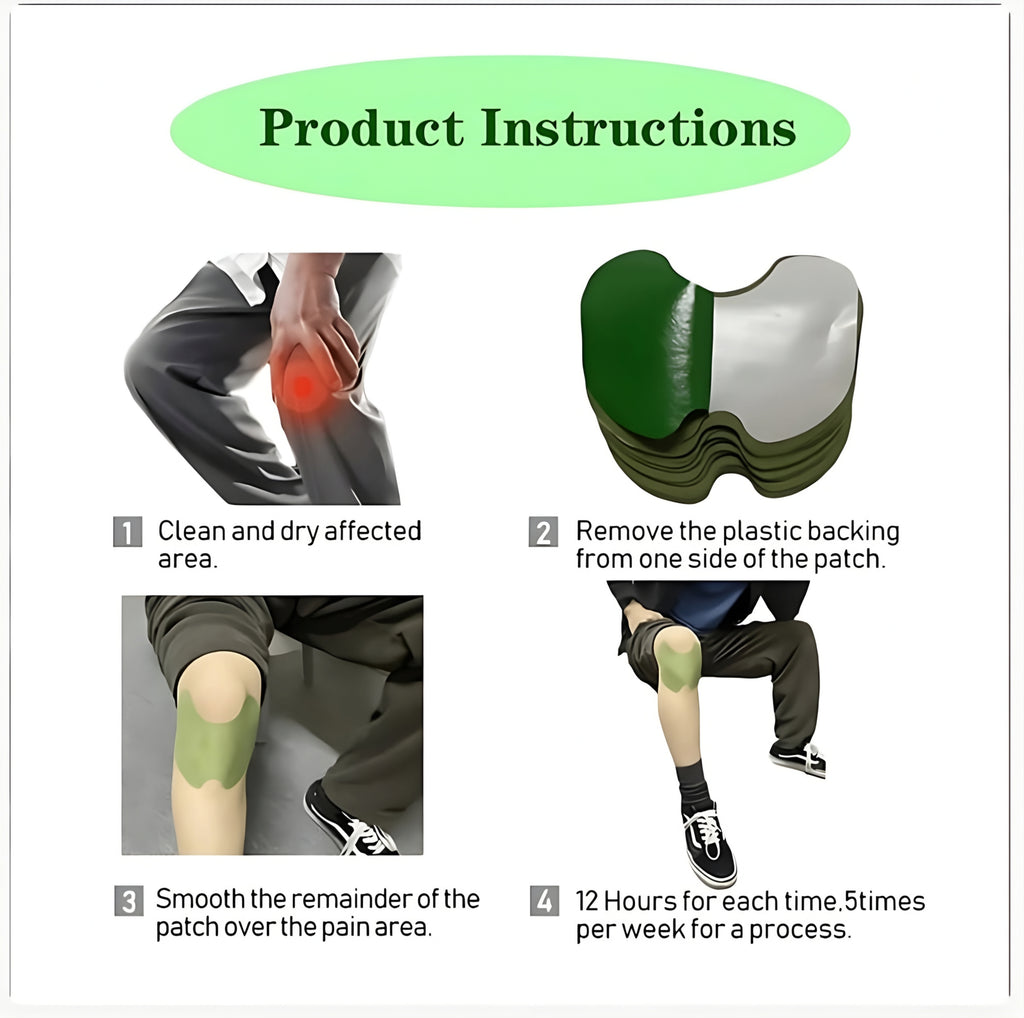 HerbaFlex™ 🌿 Natural Knee Relief Patches ( Buy 10 Get 10 Free ✨)