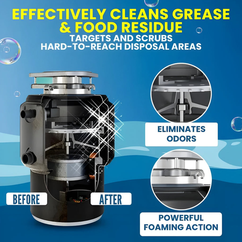 ✨Lemon Blast Yellow Bubble Tablets – Odor Eliminator + Blockage Remover🤩